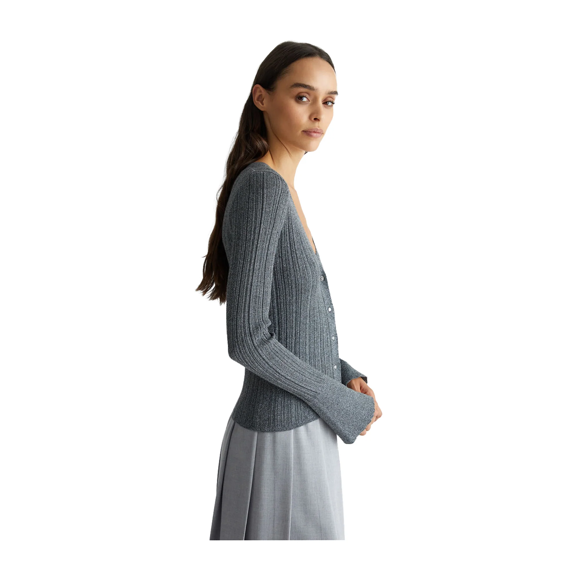 Cardigan Donna in maglia lurex - immagine 4