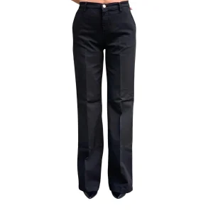 Pantaloni Donna modello Flare Nero