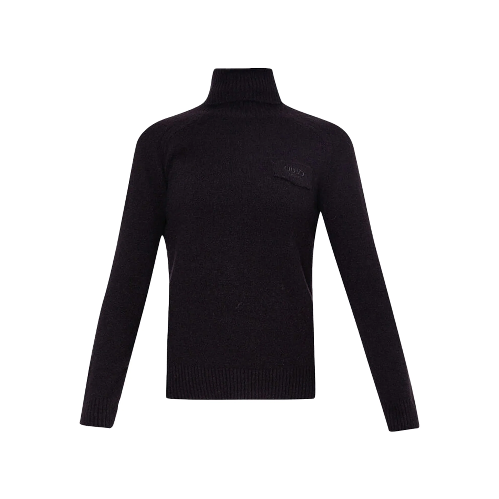 Dolcevita Donna misto lana con logo Nero - immagine 2