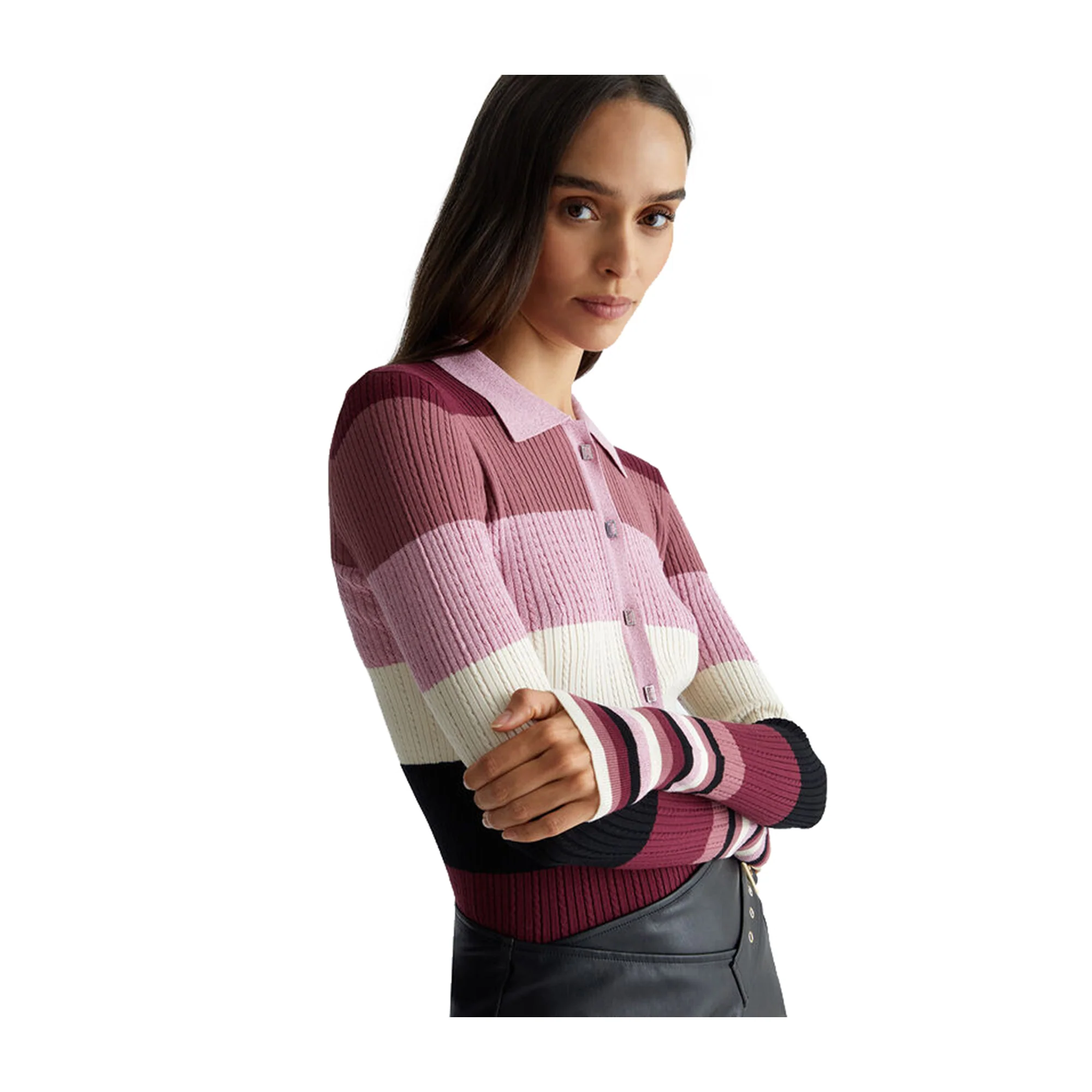 Polo Donna in maglia rigata - immagine 4
