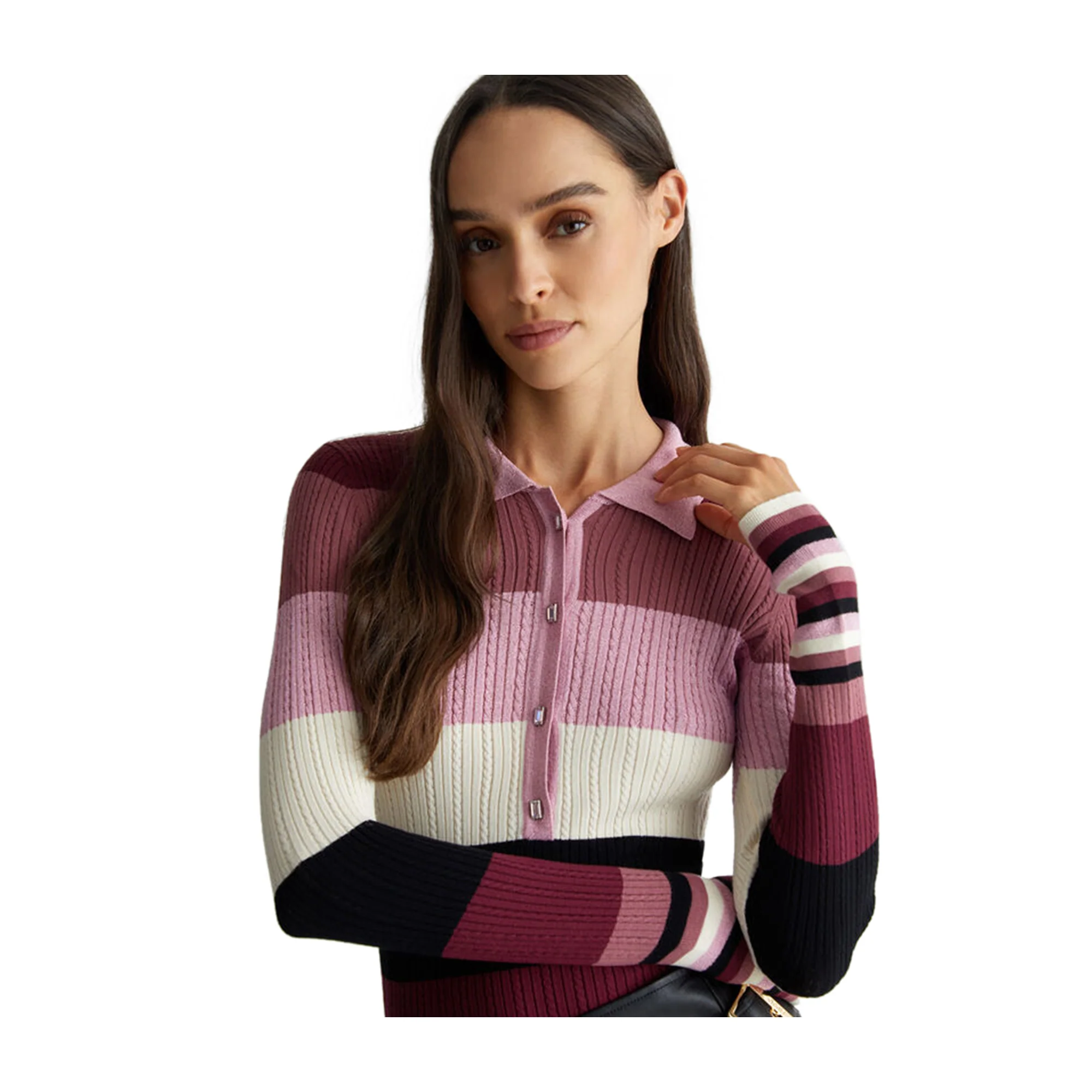 Polo Donna in maglia rigata - immagine 3