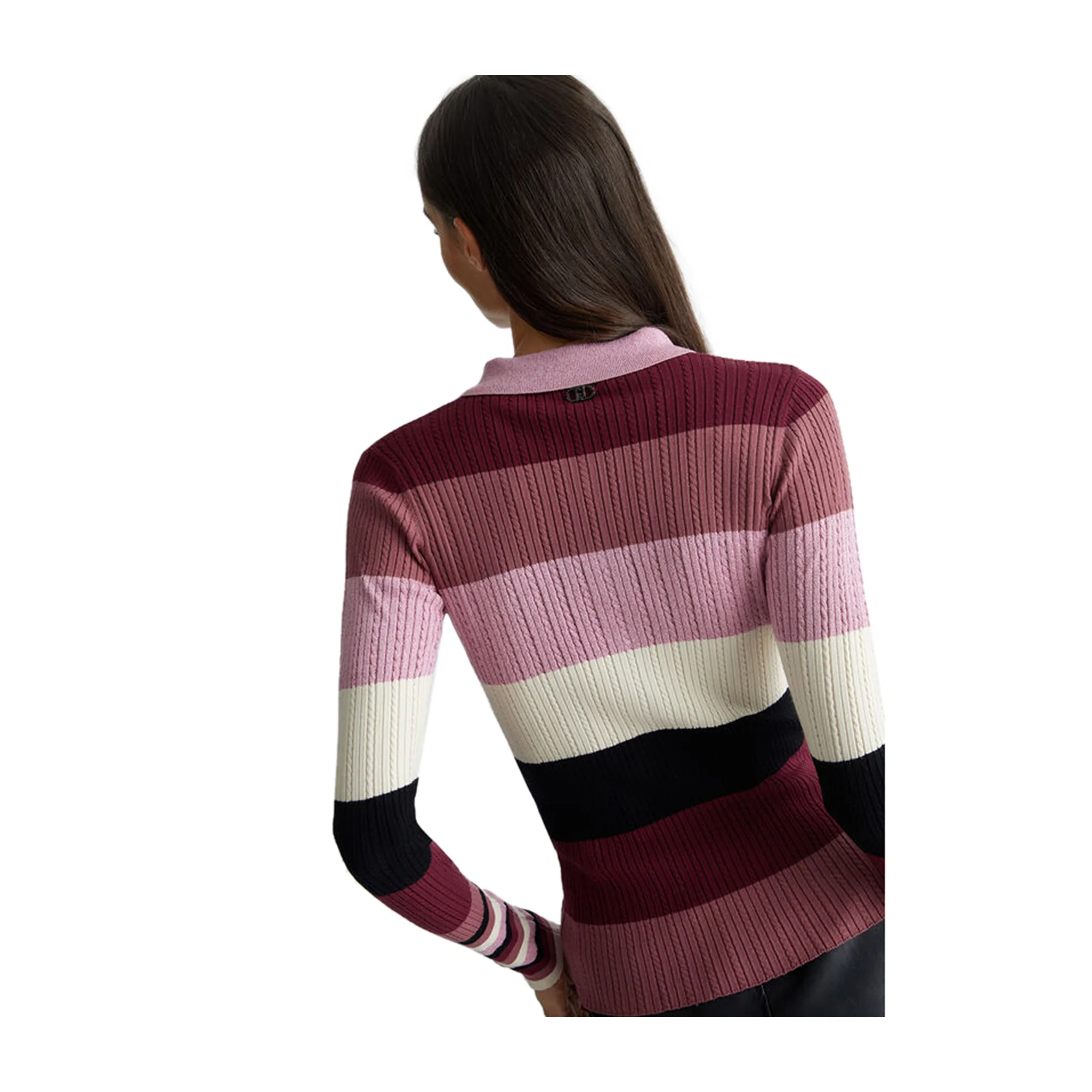 Polo Donna in maglia rigata - immagine 5