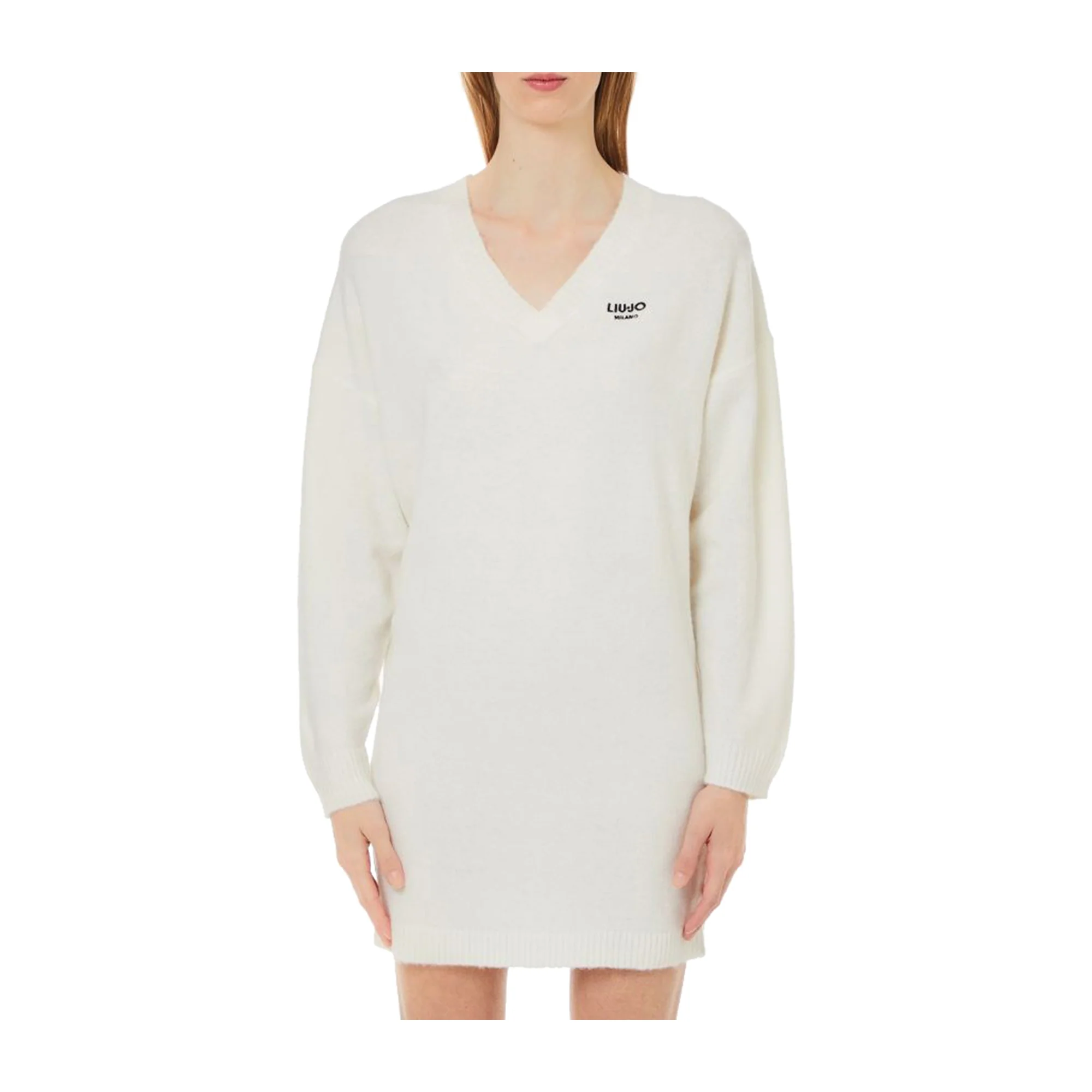 Abito Donna in maglia misto lana Bianco - immagine 4