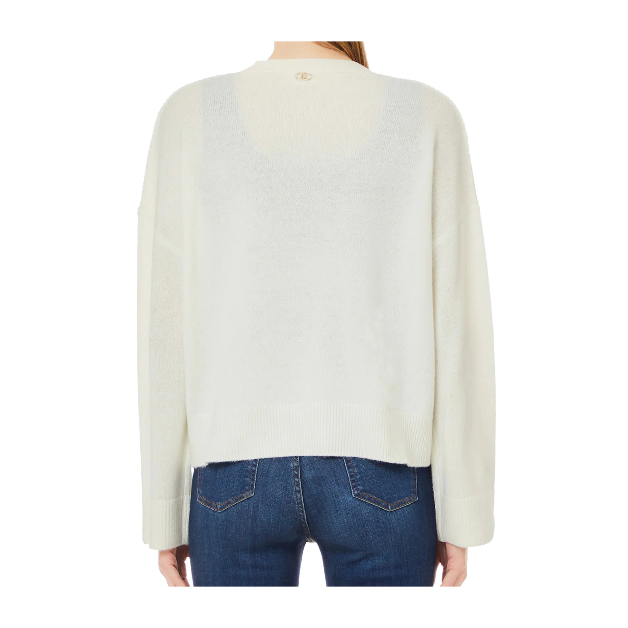 Cardigan Donna con tasche Bianco - immagine 3