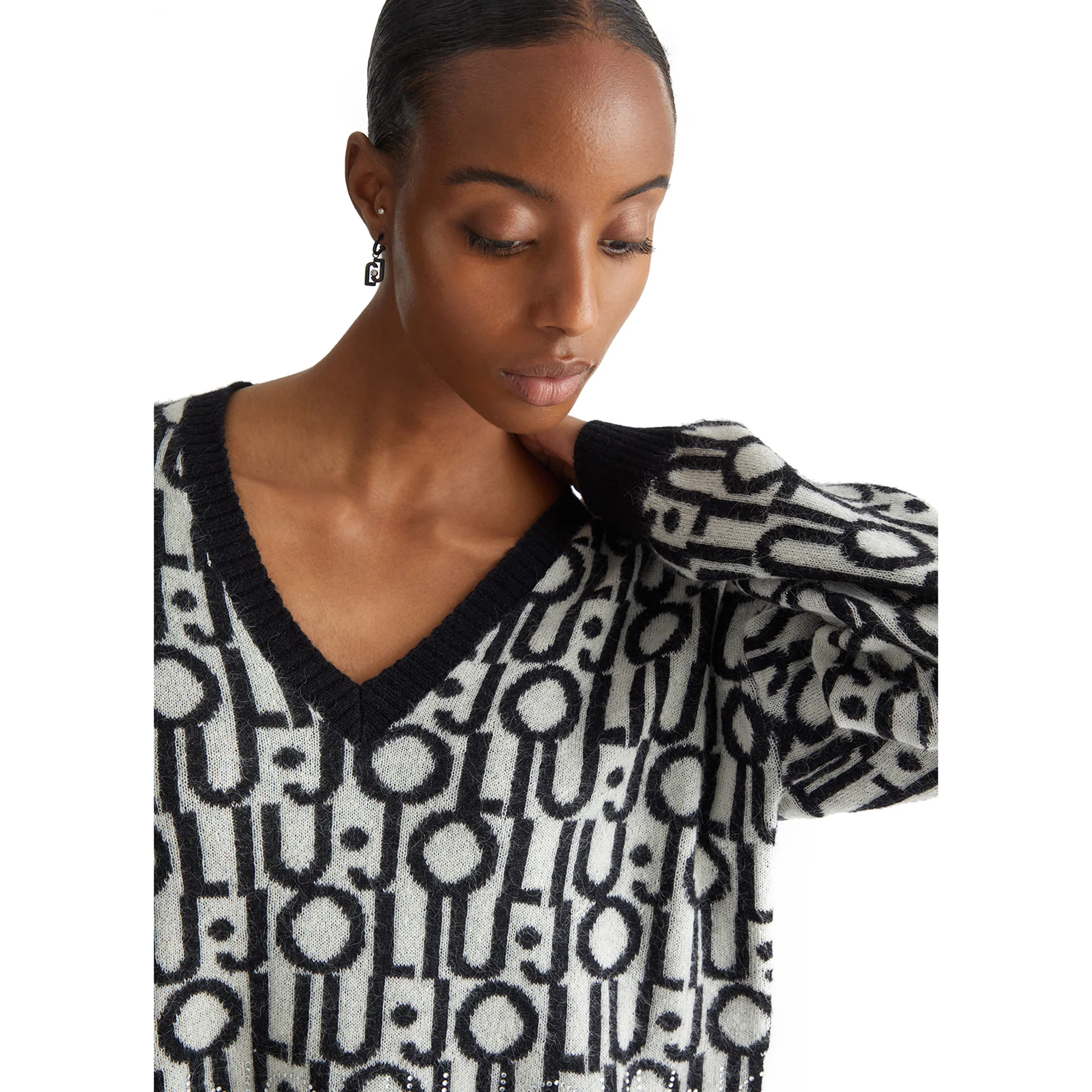 Maglia con logo jacquard - immagine 5