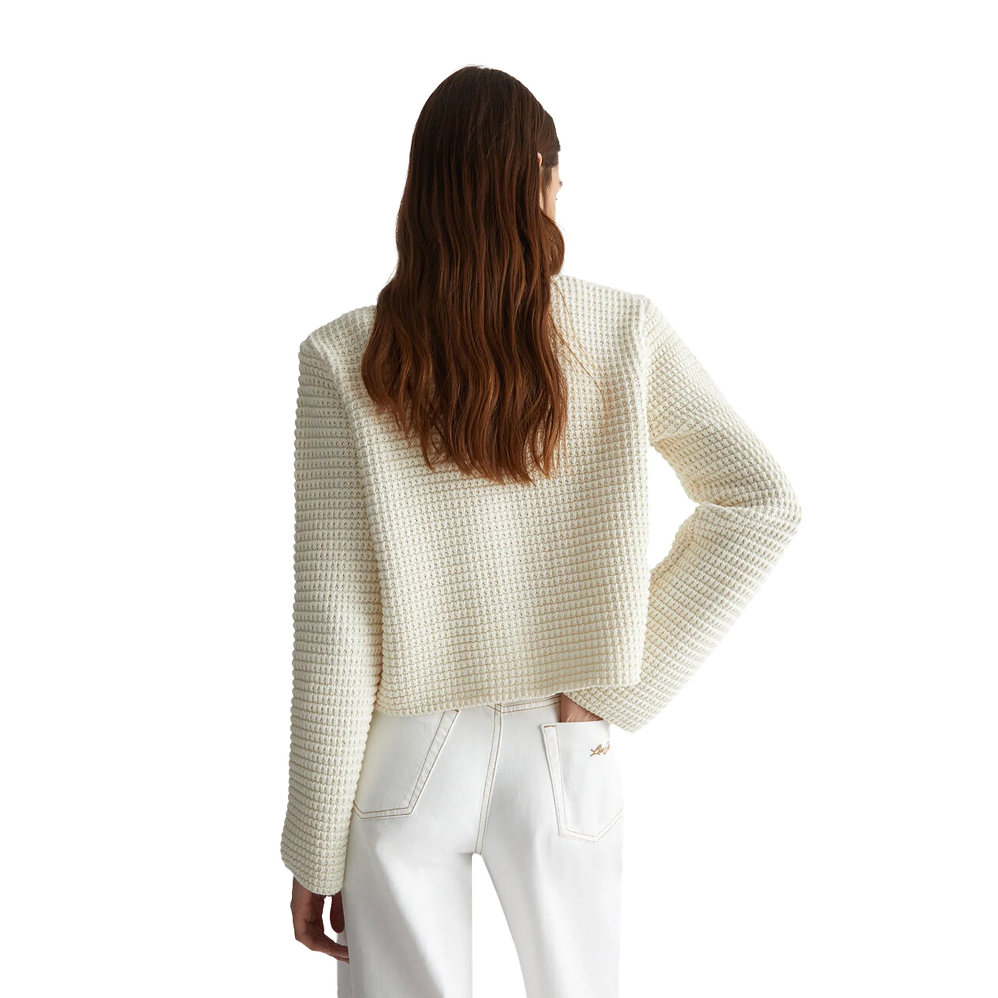Cardigan Donna in maglia Bianco - immagine 5