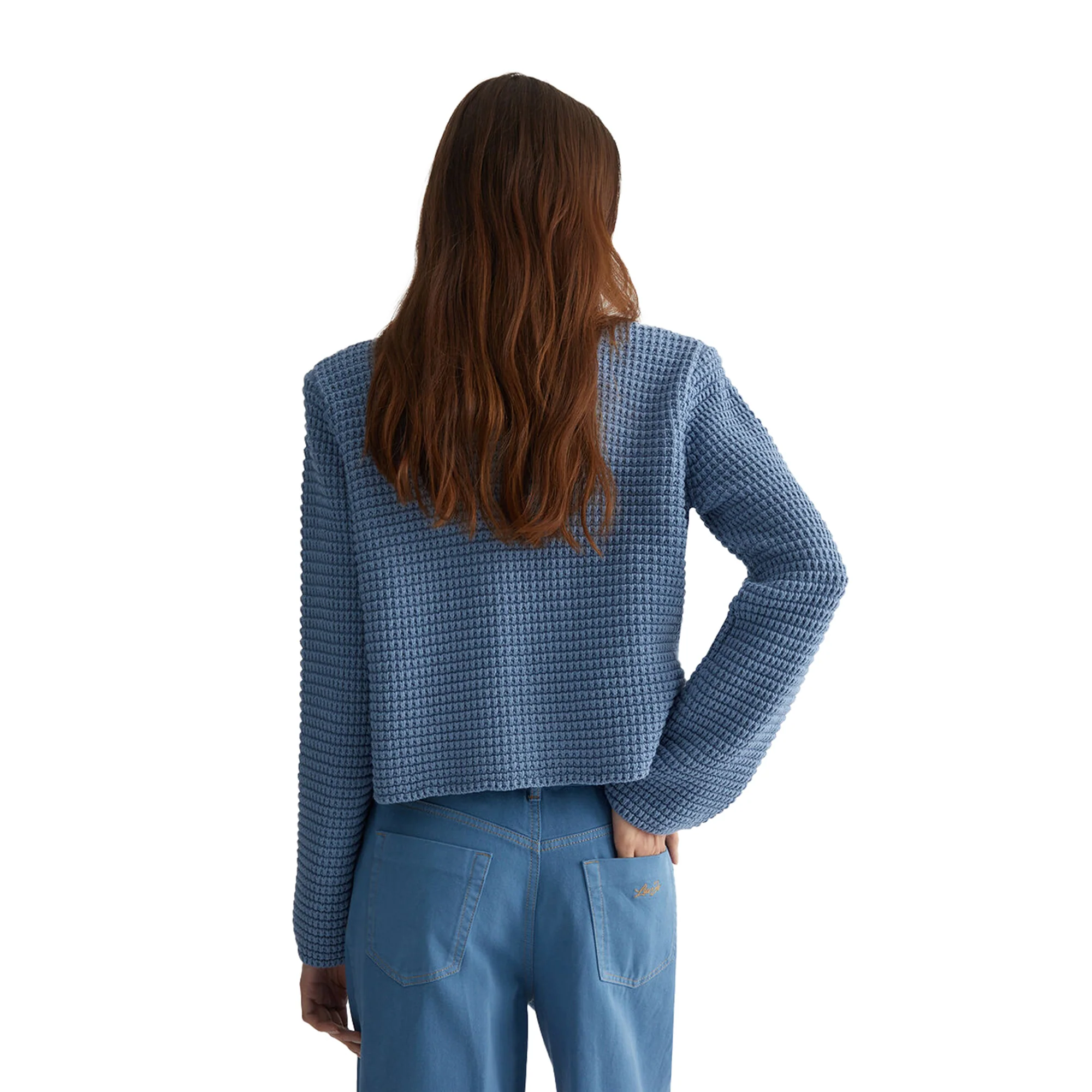 Cardigan Donna in maglia Blu - immagine 5
