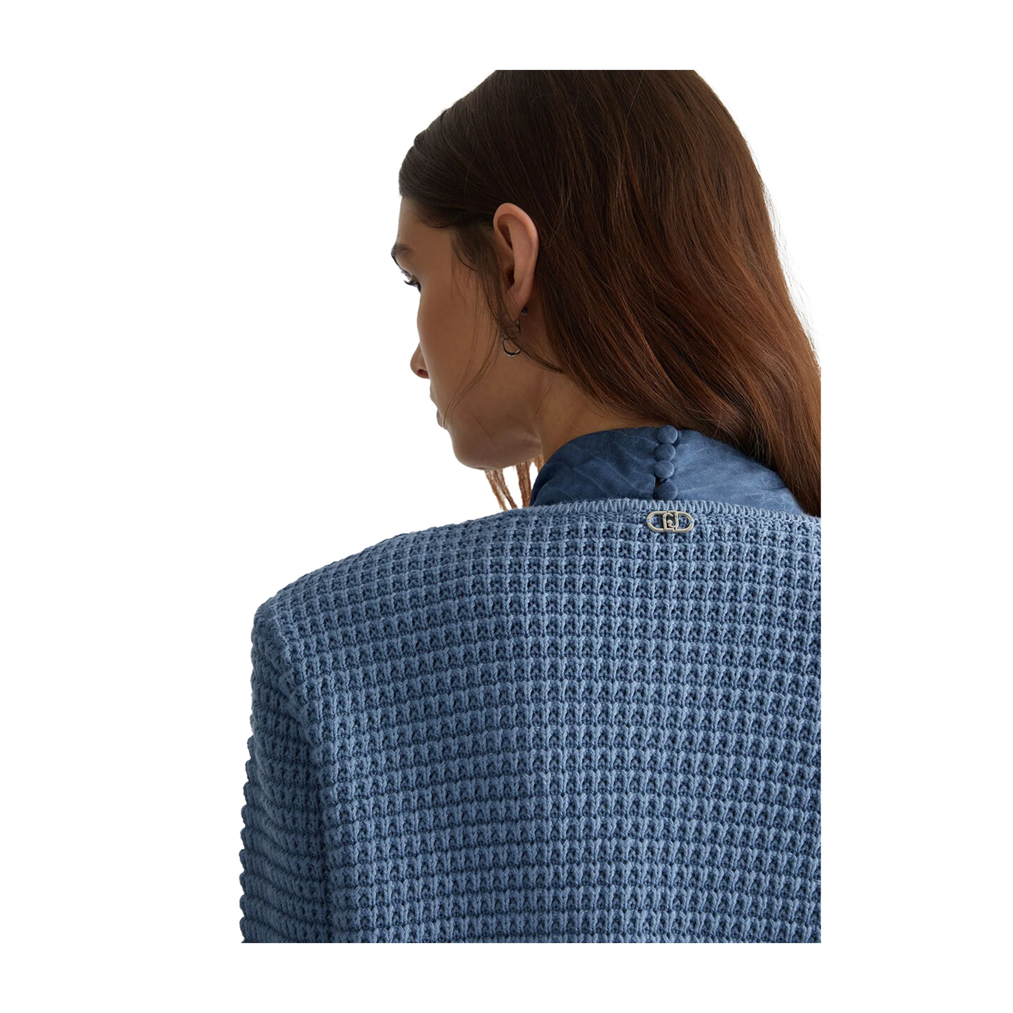 Cardigan Donna in maglia Blu - immagine 7