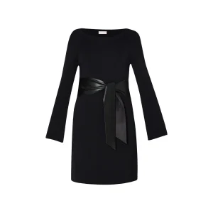 Abito Corto Donna in maglia con cintura