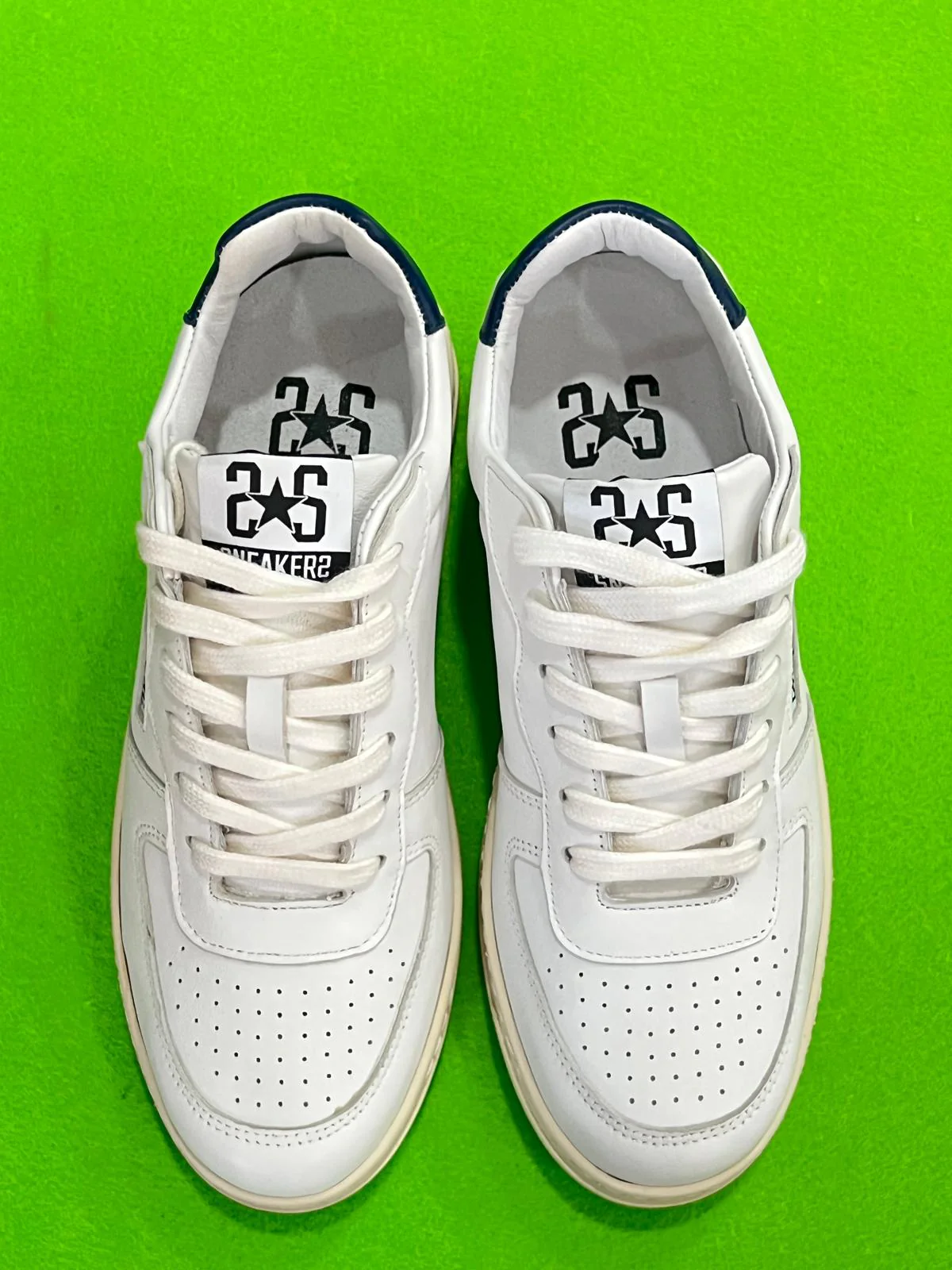 Sneakers 2STAR Uomo Pelle Bianco/Vari Riporti 2SU42 - immagine 3