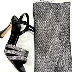 Sandalo Kharisma Donna Con Strass Viola-Nero-Oro 7607