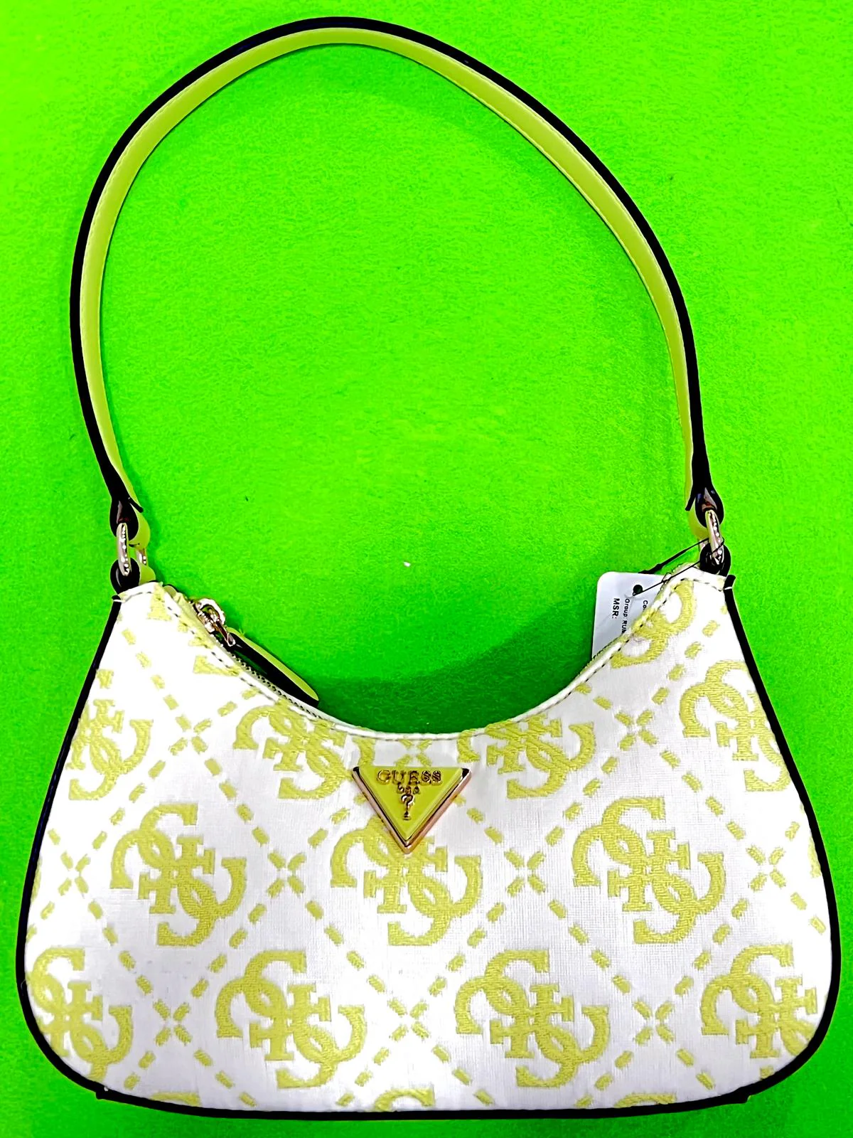 Borsa Guess Donna Ruma mini Verde-Rosa-Beige JG933973 - immagine 6