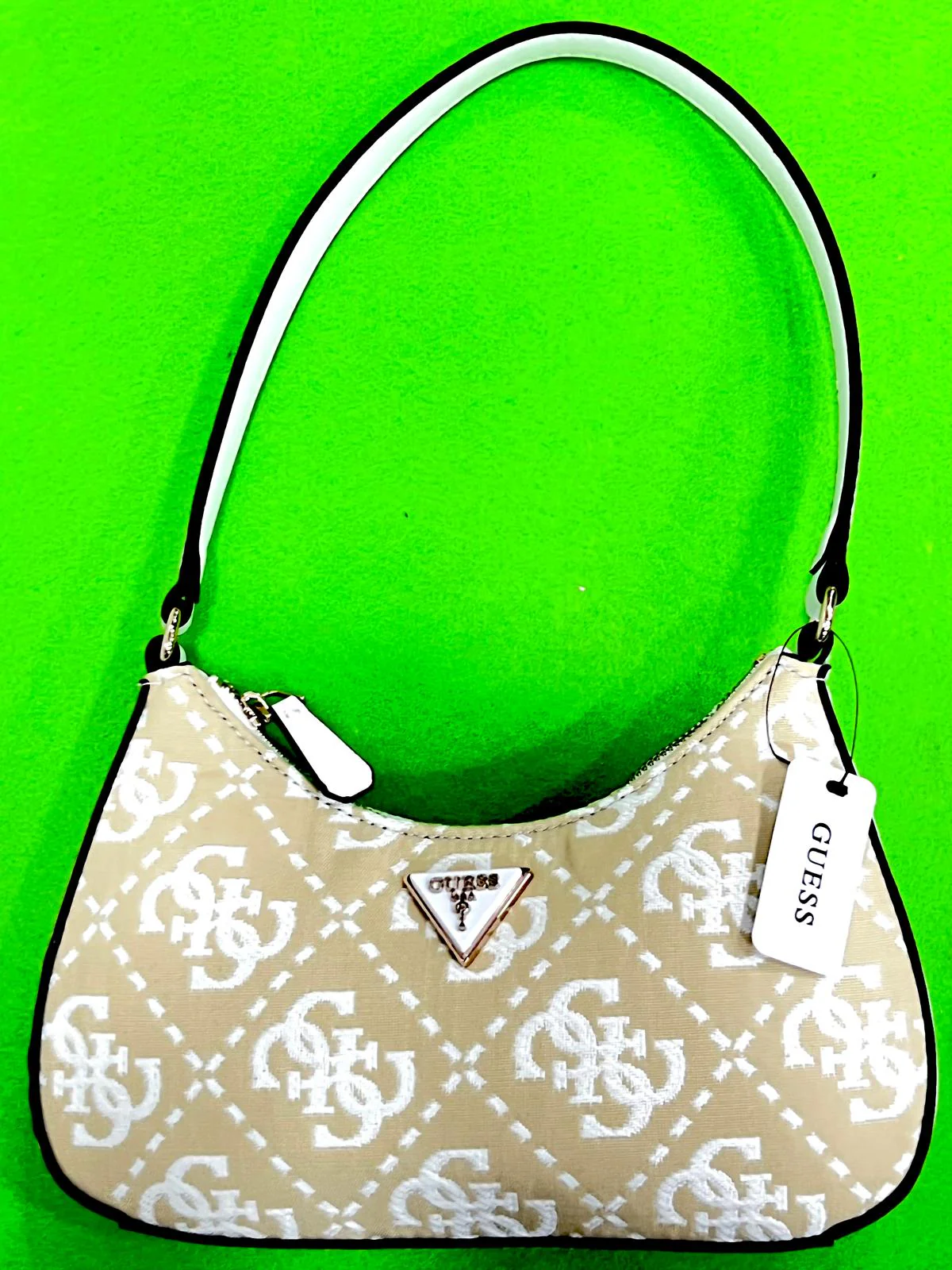 Borsa Guess Donna Ruma mini Verde-Rosa-Beige JG933973 - immagine 5