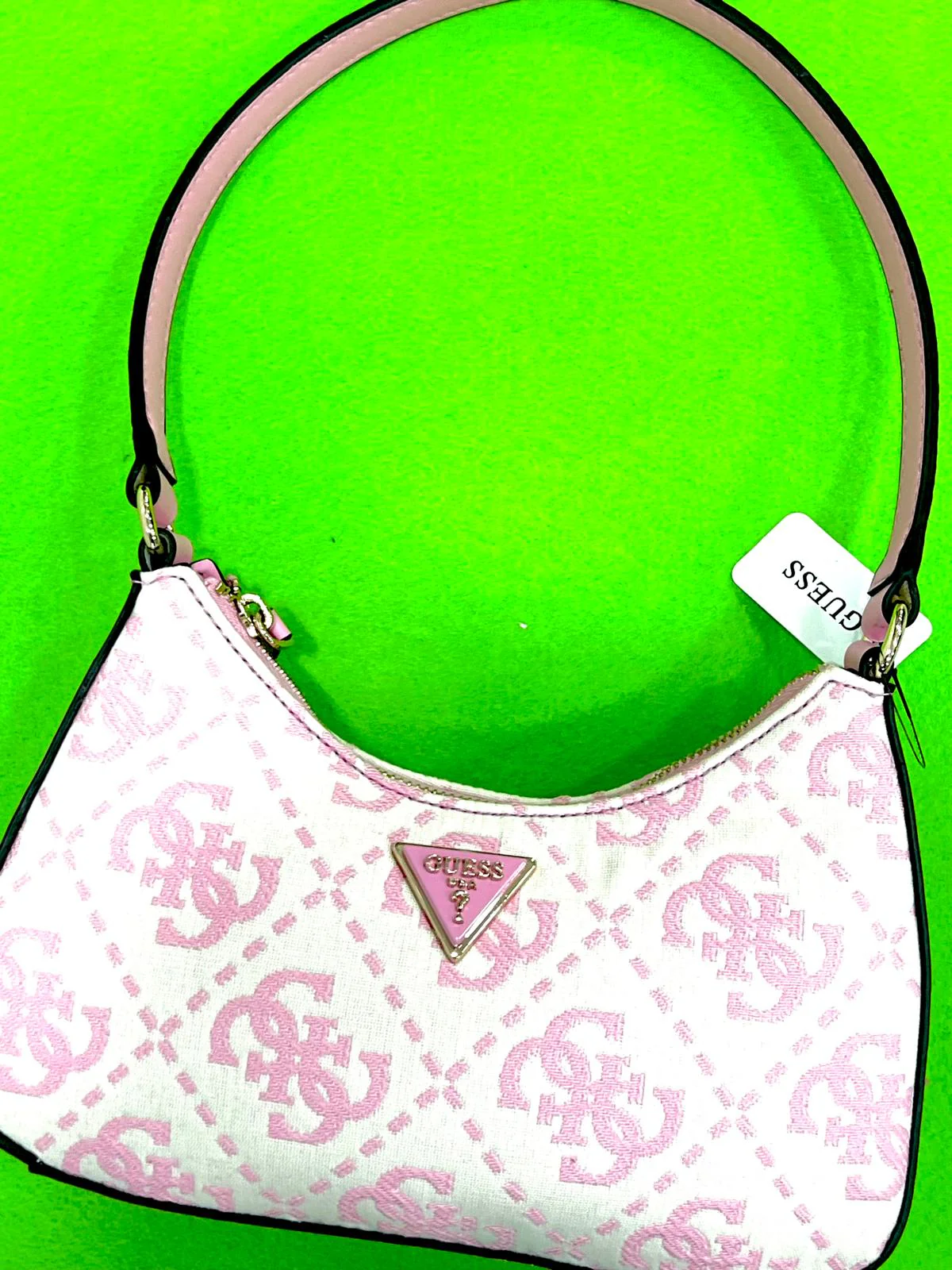 Borsa Guess Donna Ruma mini Verde-Rosa-Beige JG933973 - immagine 3