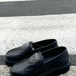 Mocassino Blauer Donna Nero Con Brillantini F3EVA05
