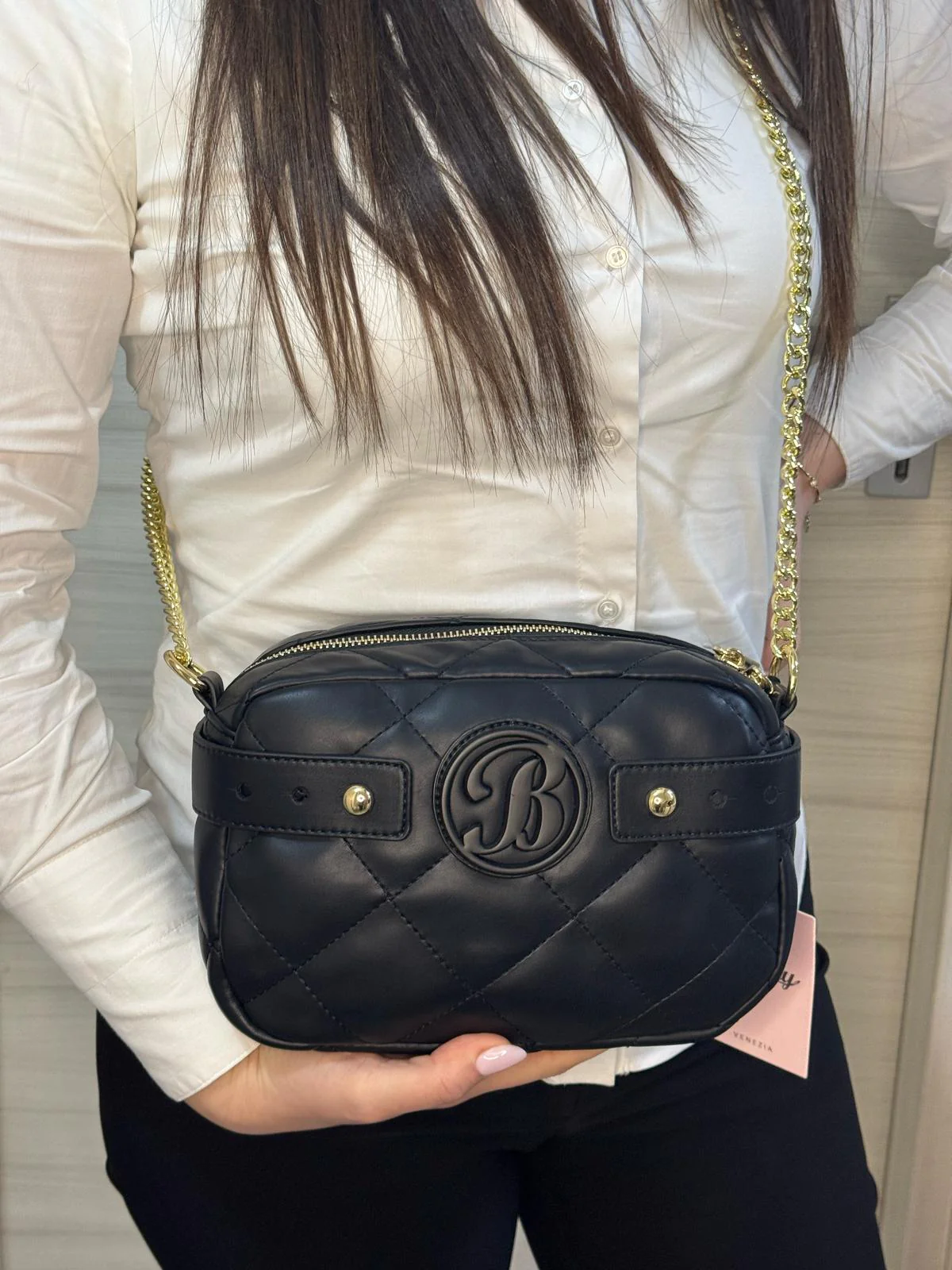 Borsa Donna Bagghy Bianca/Nera GN7140 - immagine 2