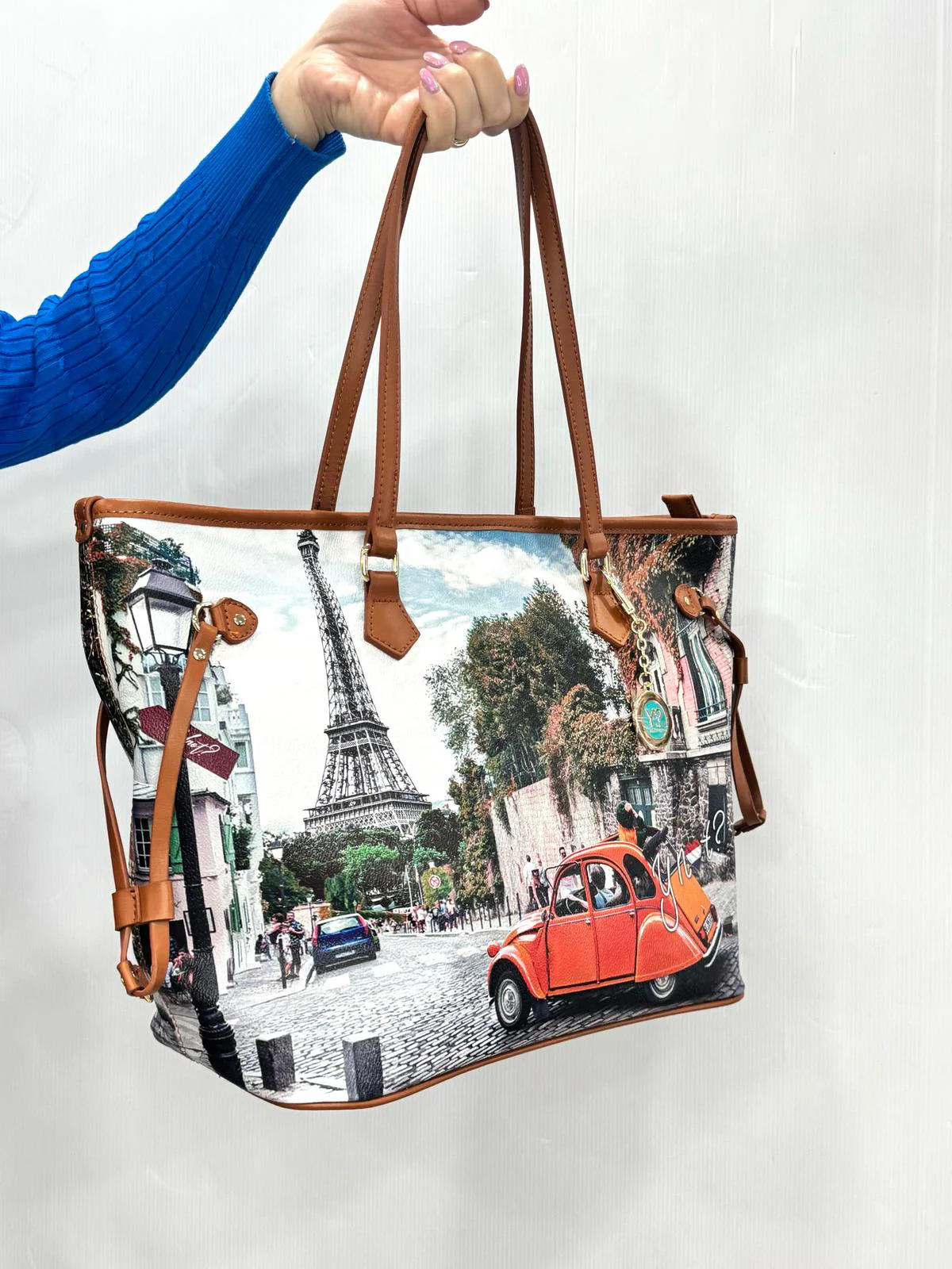 Ynot? Borsa Shopping Yes Bag Stampa Città - immagine 8