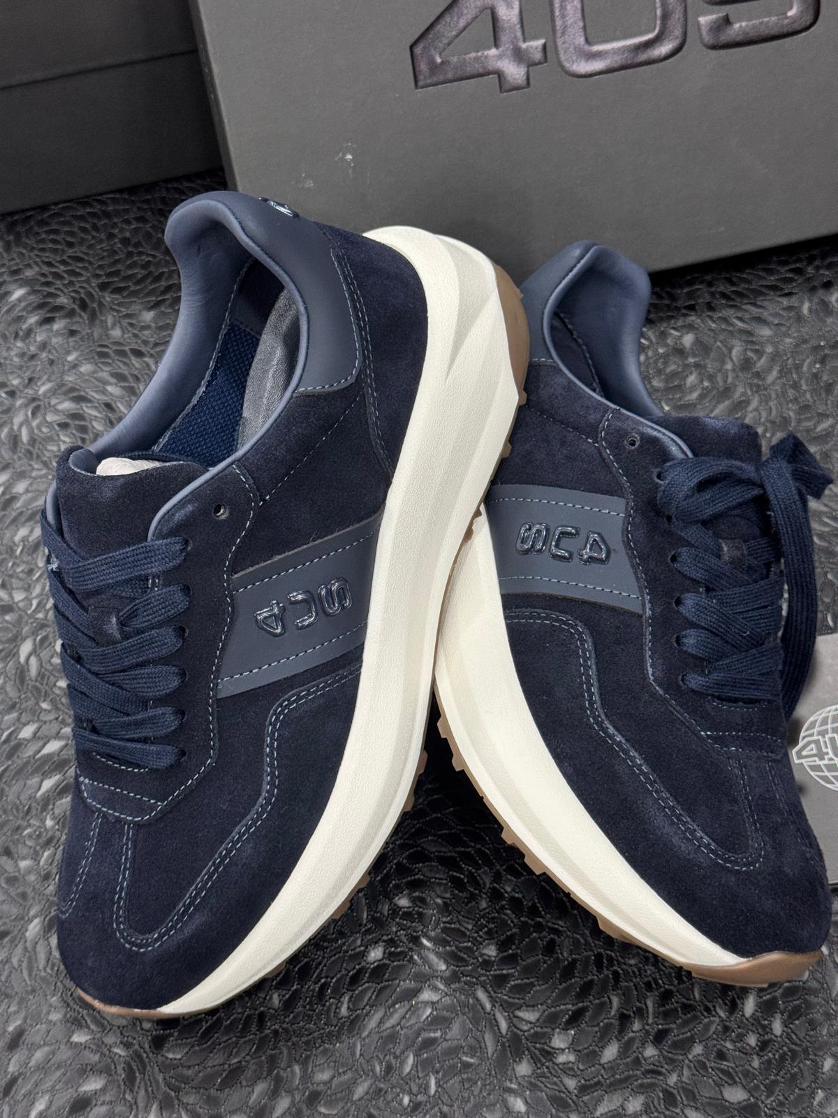 4US Sneakers Uomo Cesare Paciotti Camoscio RIS001 - immagine 2