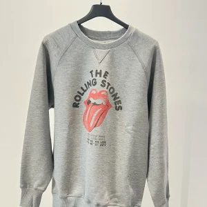 SOX IN THE BOX - FELPA GIROCOLLO THE ROLLING STONES GRIGIO MELANGE