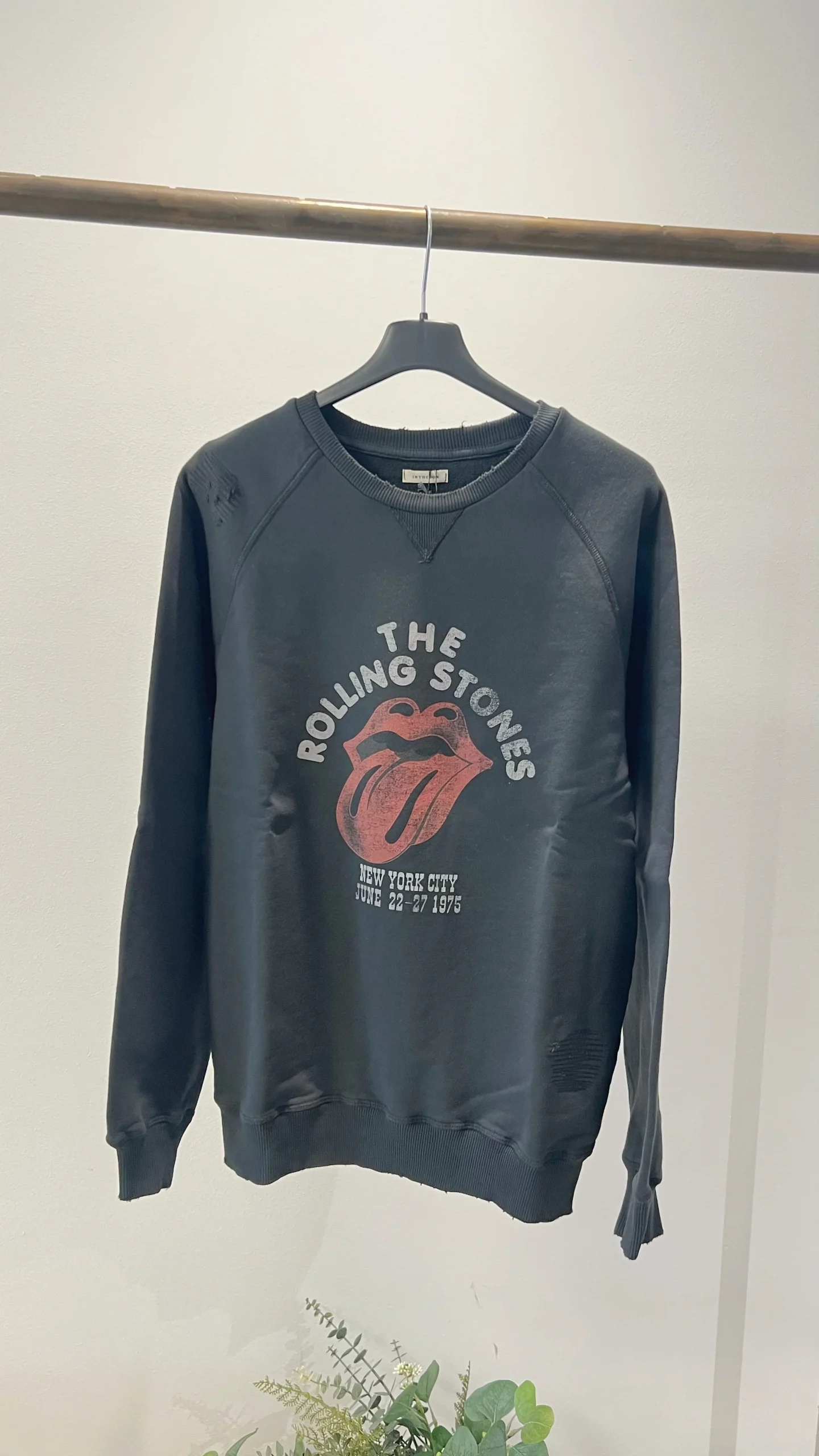 SOX IN THE BOX - FELPA GIROCOLLO THE ROLLING STONES NERA - immagine 2