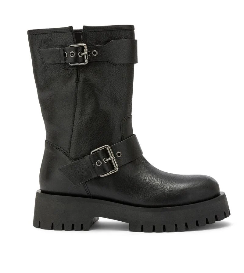 Anfibi carmens donna buckle 54004 neri ai - immagine 2