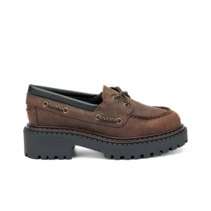 Mocassino Frau donna 78E6 testa di moro