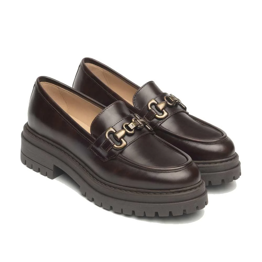 Mocassini NeroGiardini donna I514010D testa di moro - immagine 3