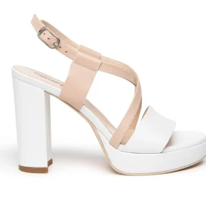 Sandali NeroGiardini donna E307543D bianchi PE23