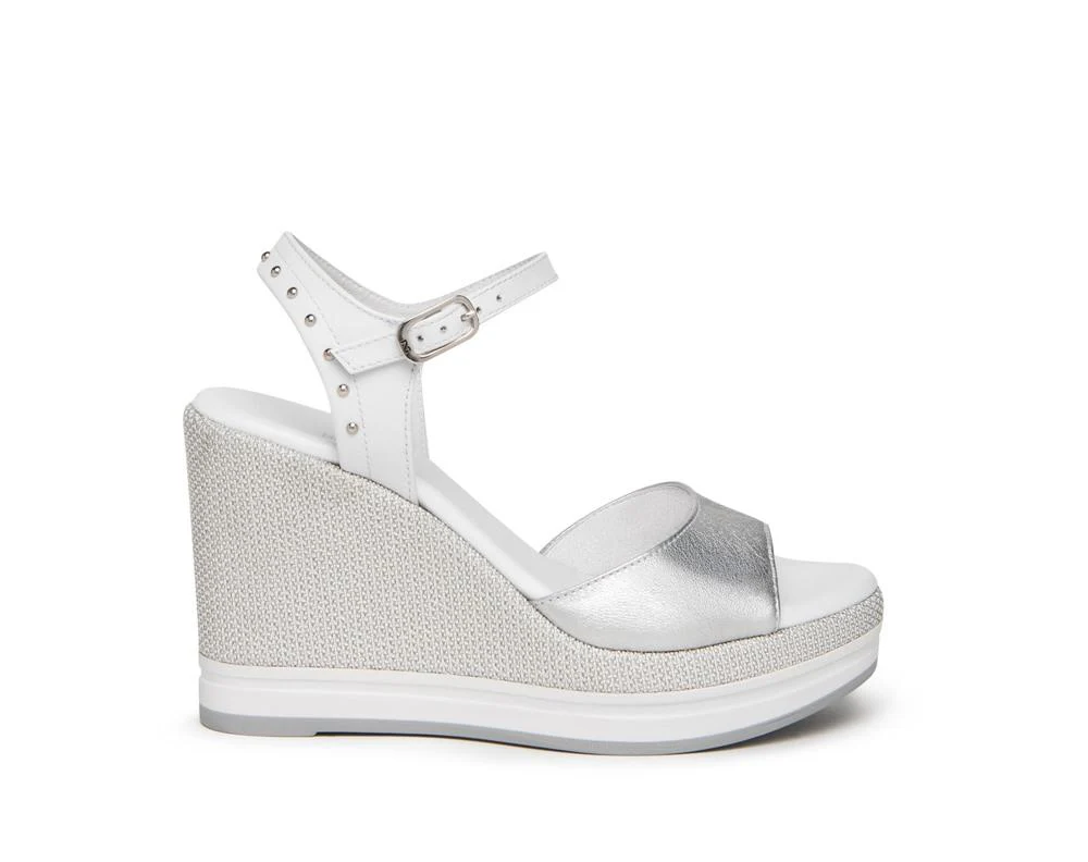 Sandali NeroGiardini donna E307680D argento - immagine 2