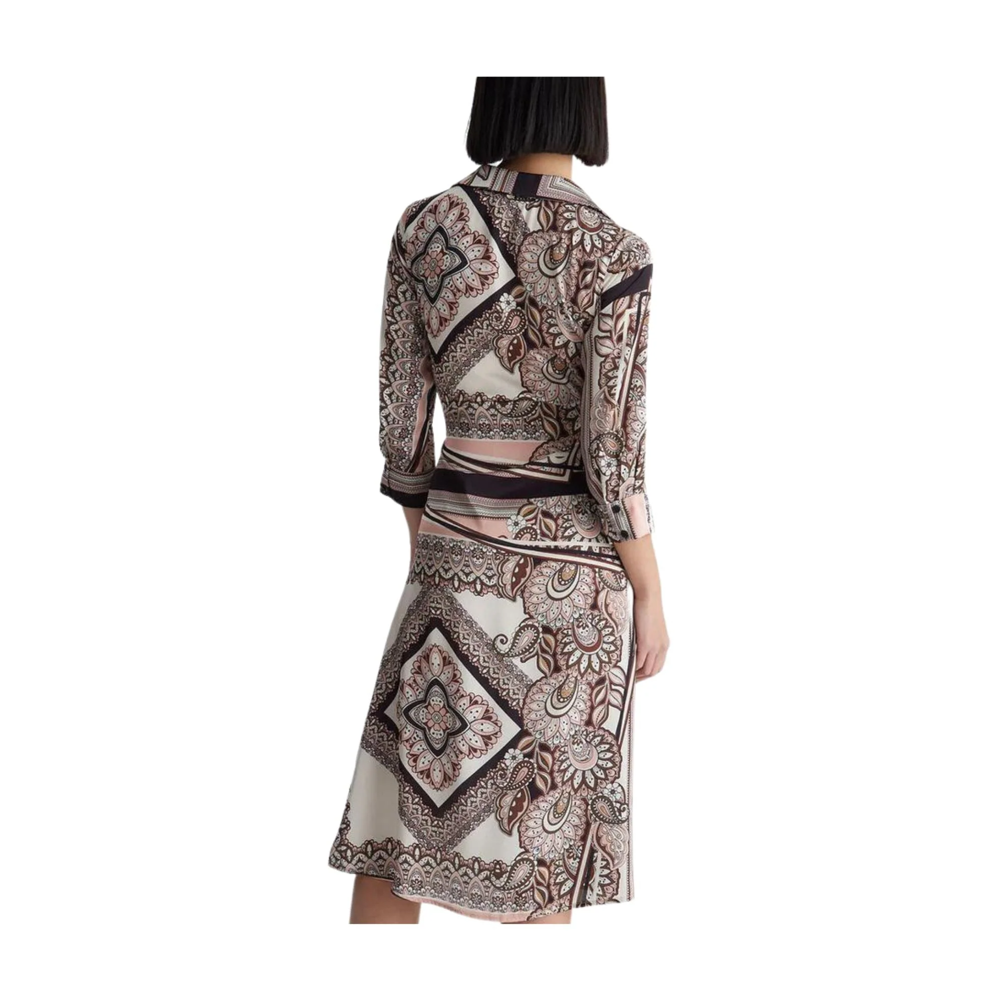 Abito Donna chemisier con stampa foulard - immagine 8