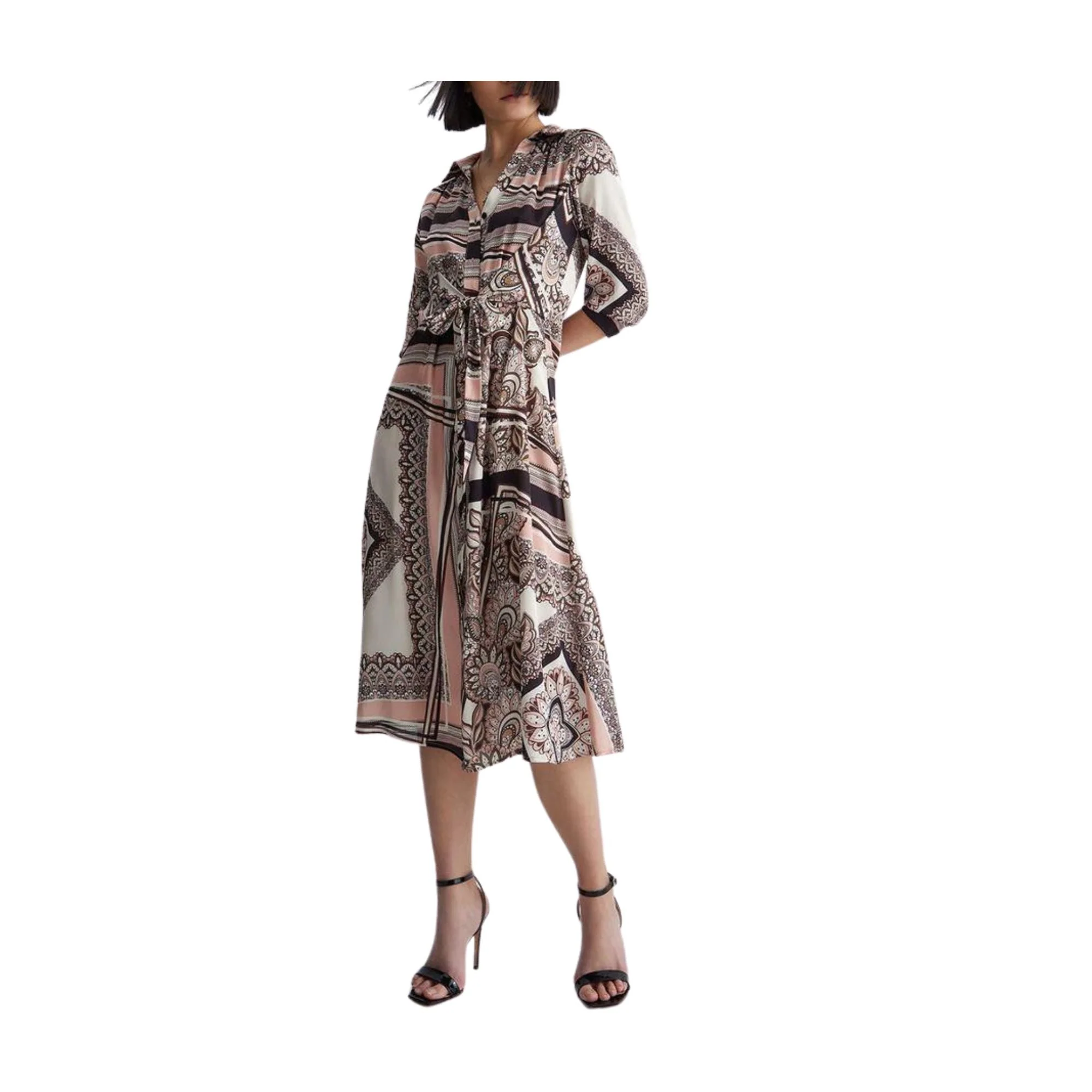 Abito Donna chemisier con stampa foulard - immagine 6