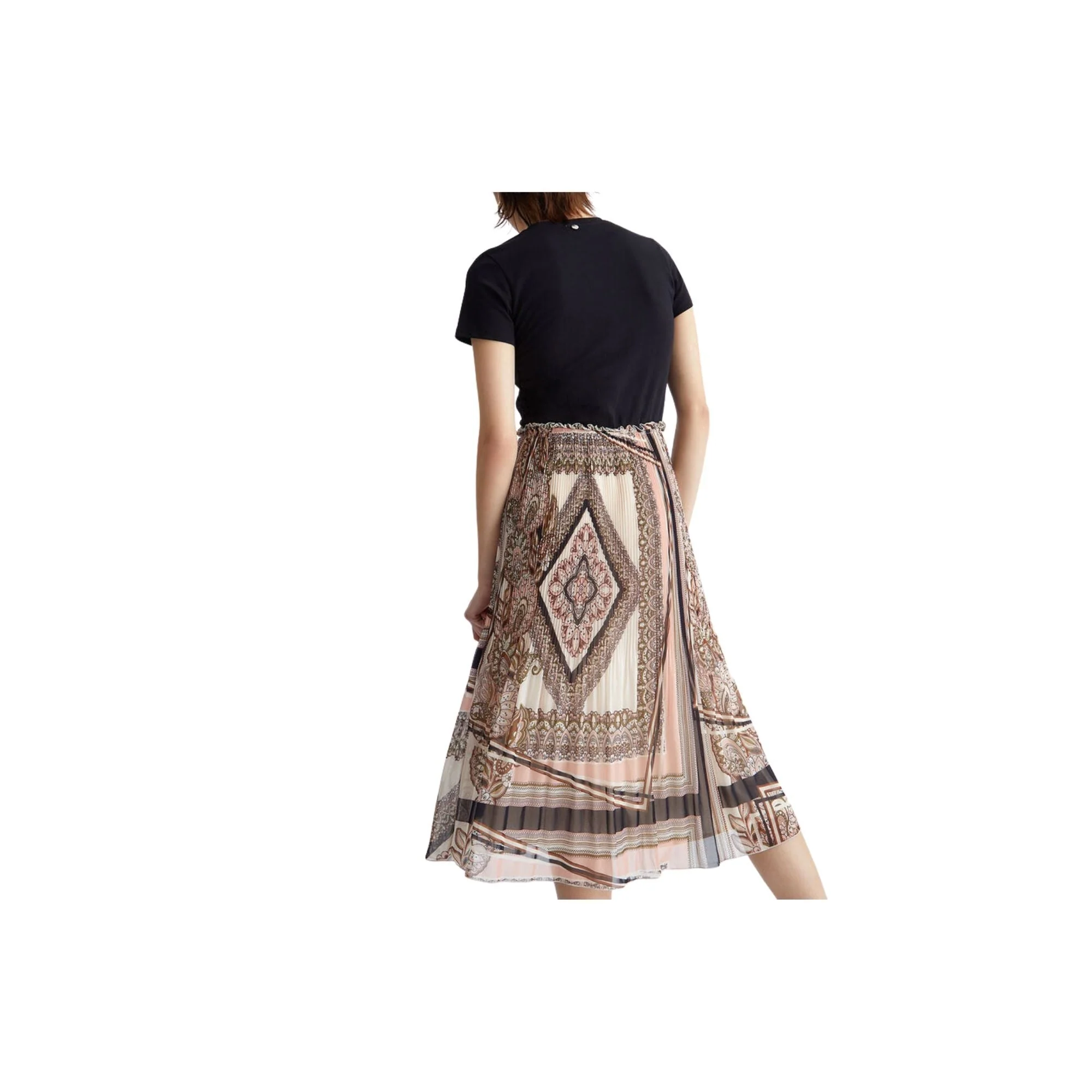 Abito Donna con gonna plissé stampata - immagine 9