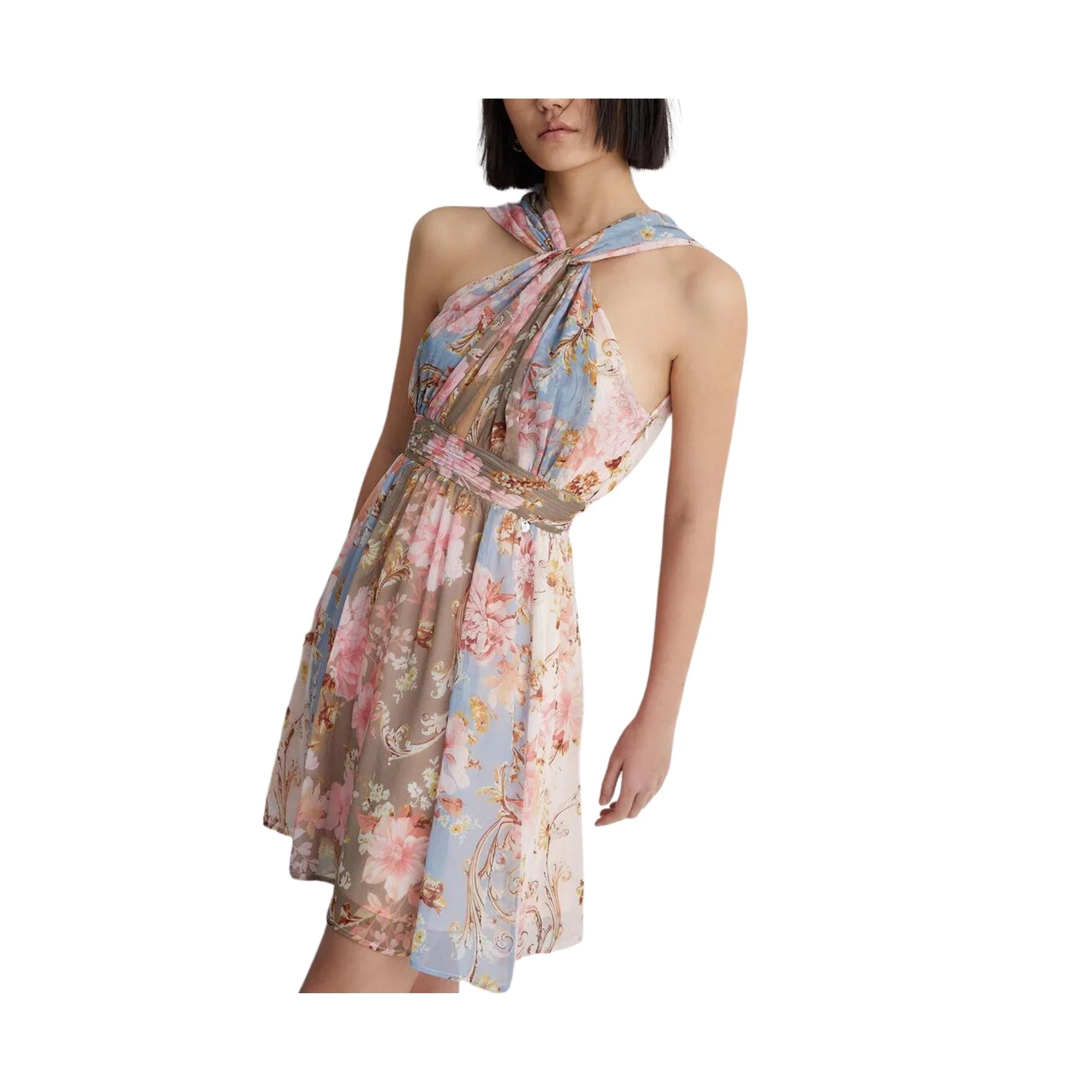 Abito Donna con nodo e stampa floreale - immagine 8