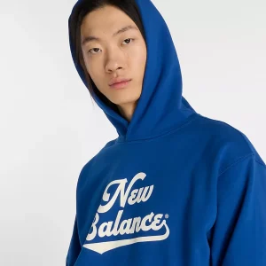 NEW BALANCE -ATHLETICS LEGACY HOODIE GALAXY BLUE