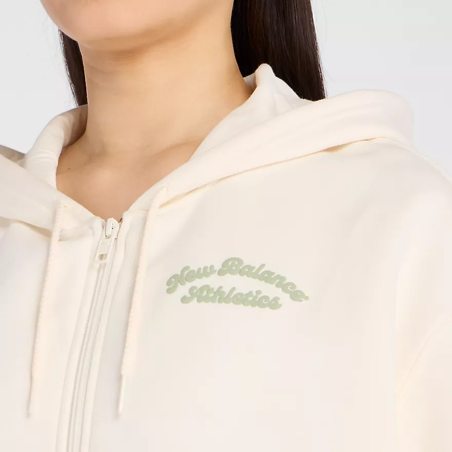 NEW BALANCE - LINEAR HERITAGE FLEECE FULL ZIP PERMAFROST - immagine 4